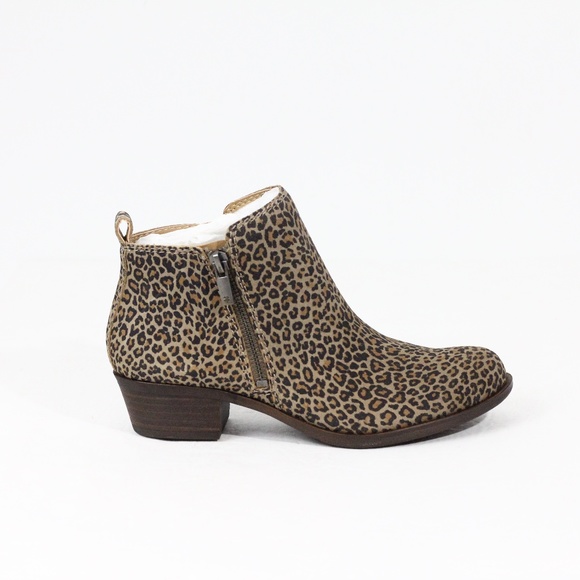 Lucky Brand Basel Boots NEW Women Fashion Booties sz 6 animal print - Picture 1 of 7